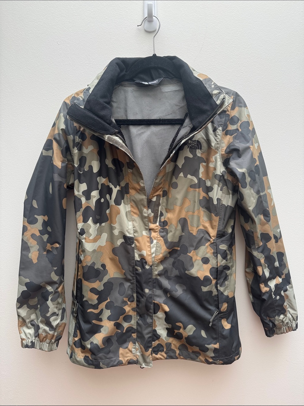 The North Face Camo Raincoat with Hood